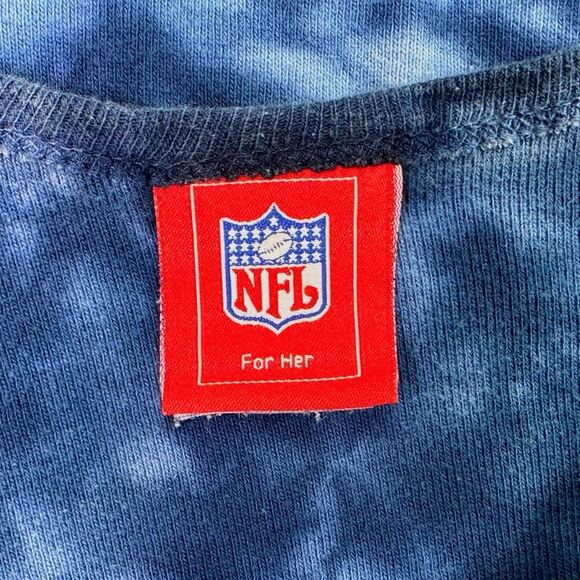 Vintage NFL 2005 Super Bowl XXXIX Embroidered Tie Dye Top - Size Large - Picture 4 of 5